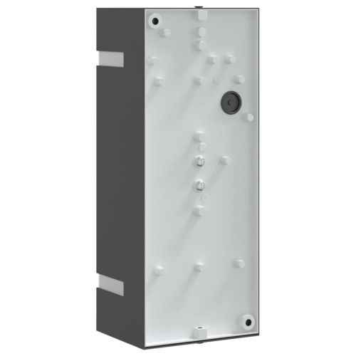 Външни стенни осветителни тела 2 бр черни неръждаема стомана