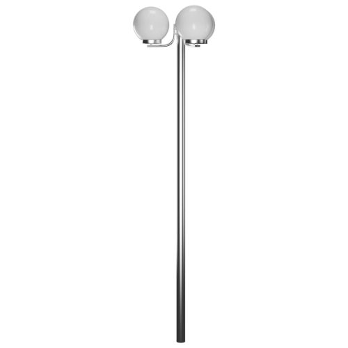 Стълб за градинска лампа с 3 сфери 220 см