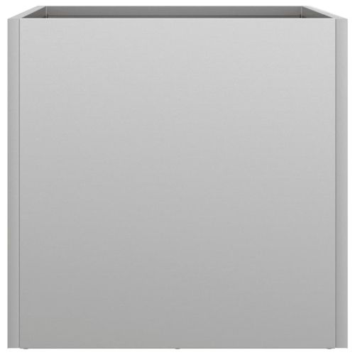 Кашпа, сребриста, 32x30x29 см, поцинкована стомана