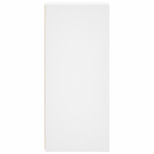 Бюфет, бял, 30x41x93 см, инженерно дърво