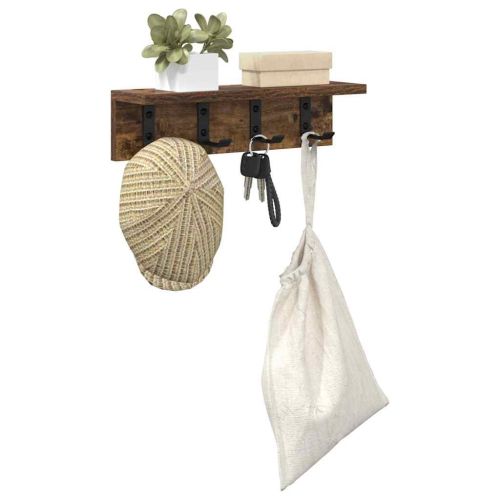 Стенен закачалка за палта Димян дъб 40 x 10,5 x 10,5 см