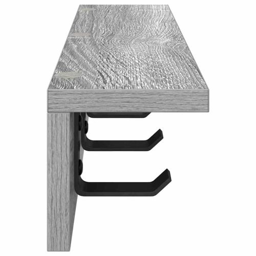 Стенен закачалка за палта Сив Сонома 40 x 10,5 x 10,5 см