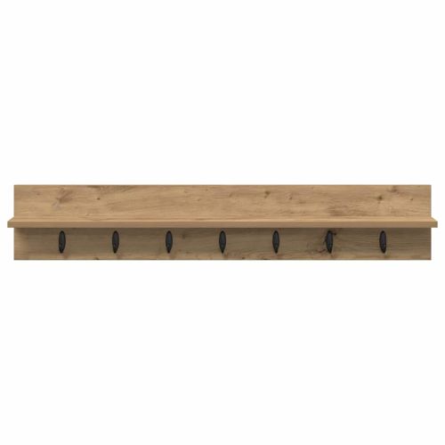 Стенен закачалка за палта със съхранение Дъб 100 x 10,5 x 18 см