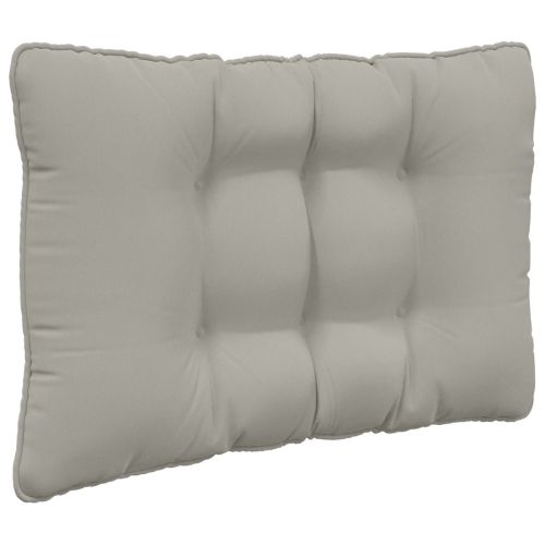 Възглавница за диван на открито 3 pcs Сив Полиестер