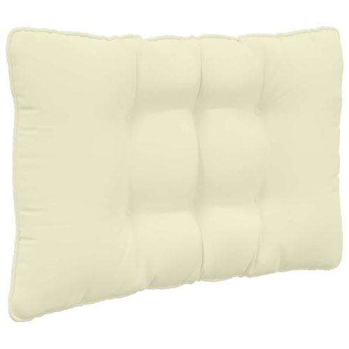 Възглавница за диван на открито 3 pcs Крем Полиестер