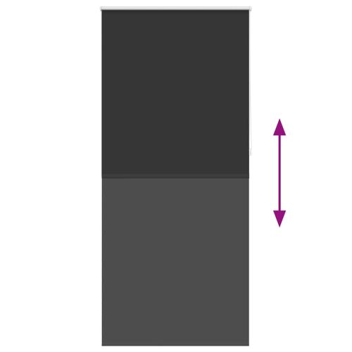 Затъмняваща ролетна щора 104,4x230 см, ширина на плат 100 см, черна