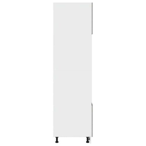 Шкаф за микровълнова фурна "Lyon", бетонно сив, 60x57x207 см, инженерно дърво