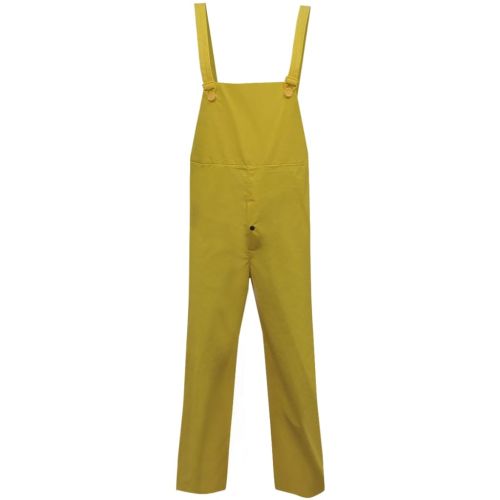 Водоустойчив дъждобран от две части с качулка, жълт, L