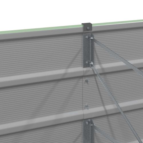 Кашпа Пастелно зелено 195 x 50 x 45 см Галванизирана стомана