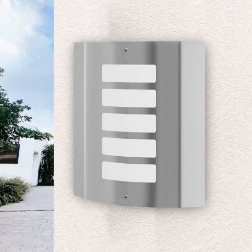 Стенни лампи от неръждаема стомана 60W – 2 броя