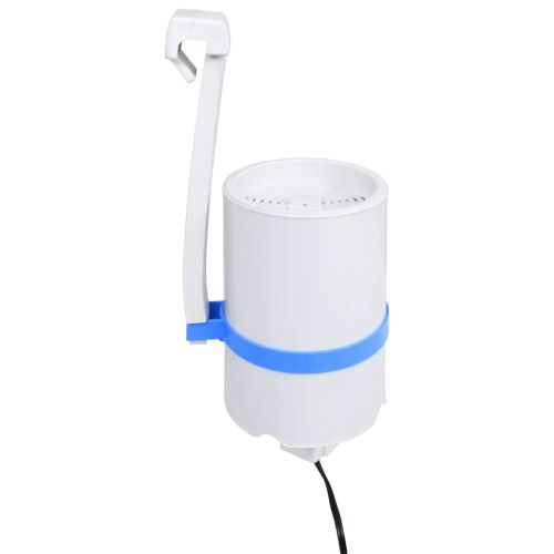 Басейн с линер, висящ скимер и помпа, 350x90 см, бял