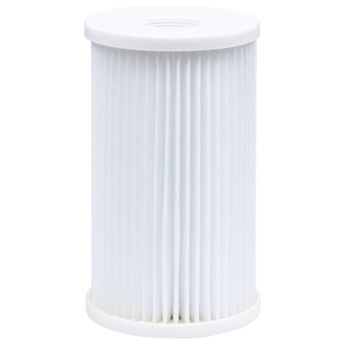 Басейн с линер, висящ скимер и помпа, 350x90 см, бял