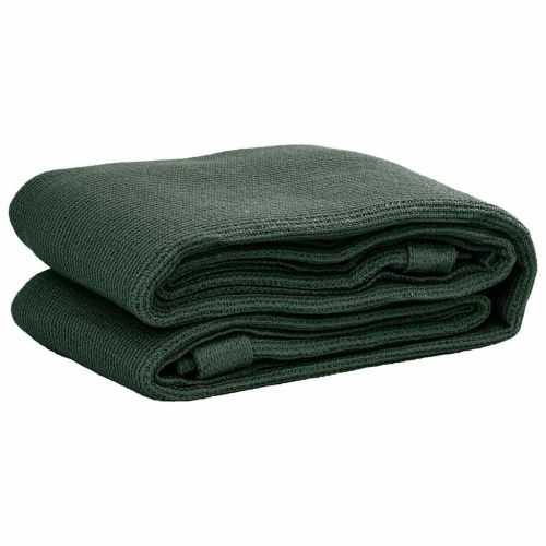 Килим за палатка, 400x800 см, тъмнозелен, HDPE