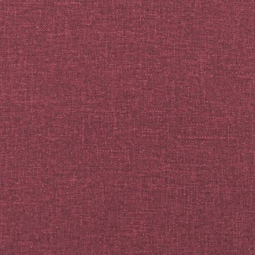 Комплект дивани от 2 части с възглавници, виненочервен, плат