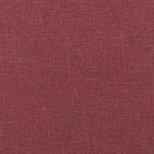 Комплект дивани 2 части с възглавници виненочервен текстил