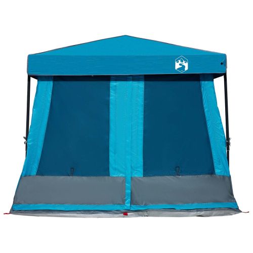 Комплект къмпинг тента с покрив 2 pcs Синьо Тафта и Тканина