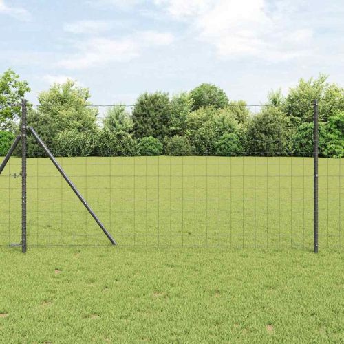 Ограда с пост Сив 1,2 x 25 m Стомана