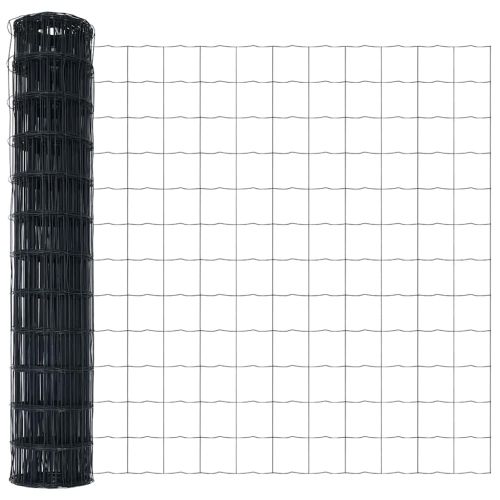 Ограда с пост Сив 1,2 x 25 m Стомана