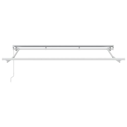 Ръчен сгъваем навес Синьо и бяло 3,5 x 2,5 m