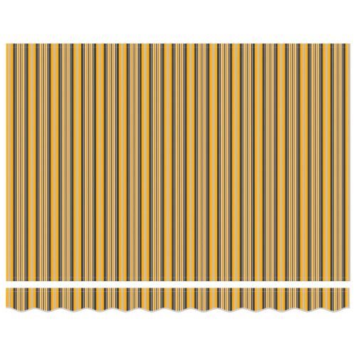 Ръчен сгъваем навес Жълто, сиво и бяло 3,5 x 2,5 m