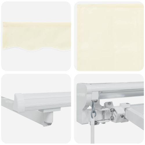 Ръчен сгъваем навес Кремаво 4,5 × 3,5 m Полиестер с PU покритие