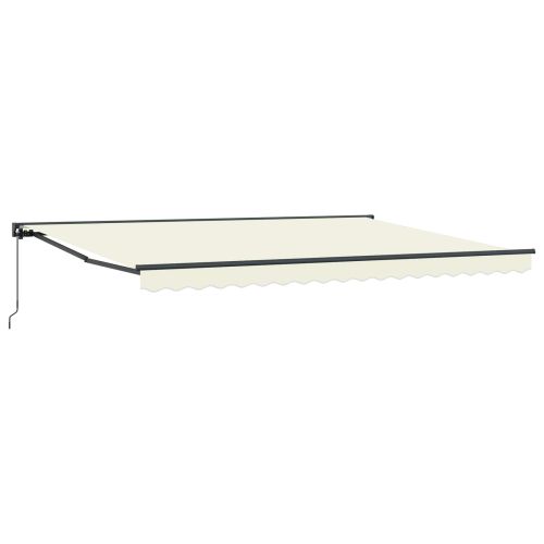 Ръчен сгъваем навес Кремаво 4,5 × 3,5 m Полиестер с PU покритие