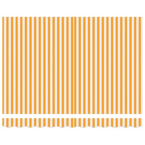 Ръчна рамка за сенник с LEDs Жълт и бял 3,5 x 2,5 m