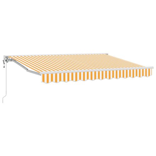 Електрически разтегателен навес Жълто 3 x 2,5 m