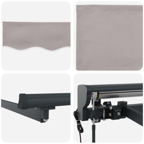 Електрически разтегателен навес 3,5 x 2,5 m