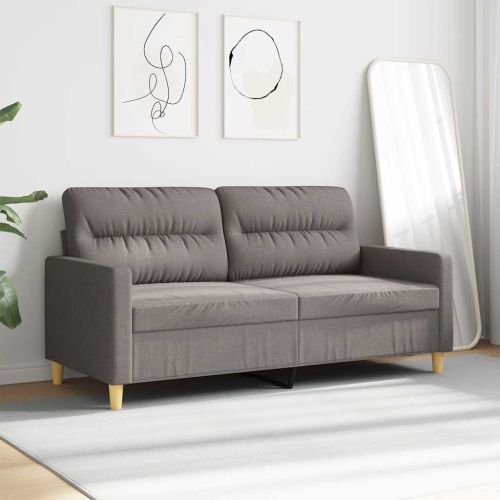 2-местен диван, Таупе, 140 см, текстил