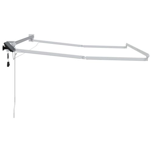 Електрическа разтегателна рамка за сенник Бял 3,5 x 2 m