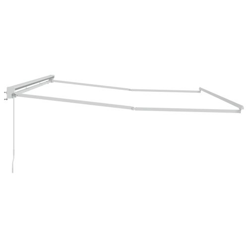 Ръчно навесна рамка Регулирума Бял 4,5 × 3,5 m Стомана