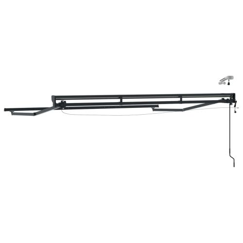 Електрическа рамка за сенник с LED светлини Антрацит 3 x 2 m