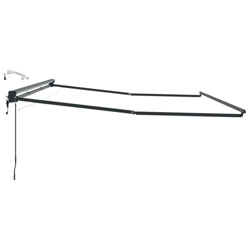 Електрическа рамка за сенник с LED светлини Антрацит 4 × 3,5 m