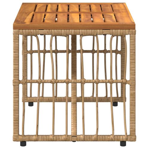 Маса за открито Естествен 80 x 40 x 40 cm Стомана и полиратан