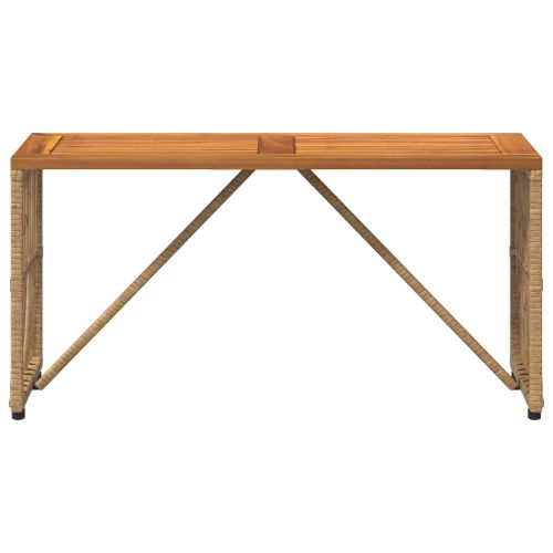 Маса за открито Естествен 80 x 40 x 40 cm Стомана и полиратан