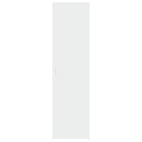 Висок шкаф, бял, 50x42,5x185 см, инженерно дърво