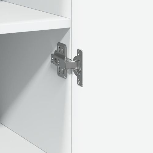 Висок шкаф, бял, 50x42,5x185 см, инженерно дърво