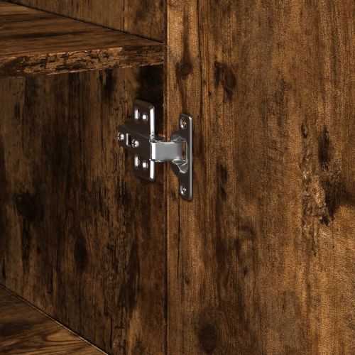 Висок шкаф, опушен дъб, 50x42,5x185 см, инженерно дърво