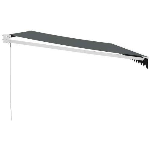 Прибираща се тента антрацит 5x3 м плат и алуминий