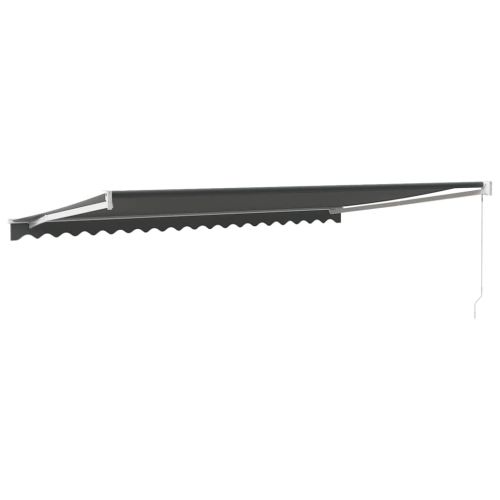 Прибираща се тента антрацит 5x3 м плат и алуминий