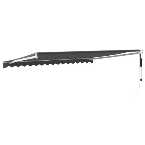 Автоматично прибираща се тента, антрацит, 5x3 м