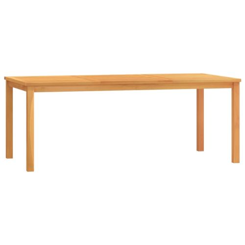 Градински трапезен комплект, 7 части, тиково дърво масив