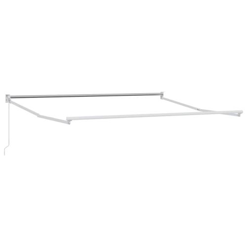 Прибираща се тента антрацит и бял 5x3 м плат и алуминий