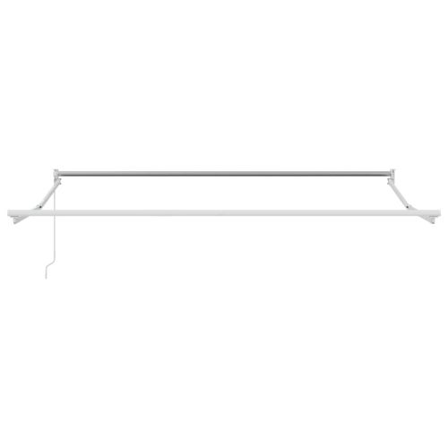 Прибираща се тента антрацит и бял 5x3 м плат и алуминий