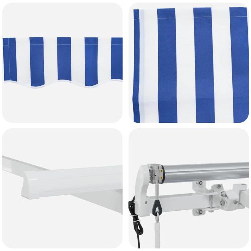 Сгъваем навес Синьо 300 x 200 cm текстил