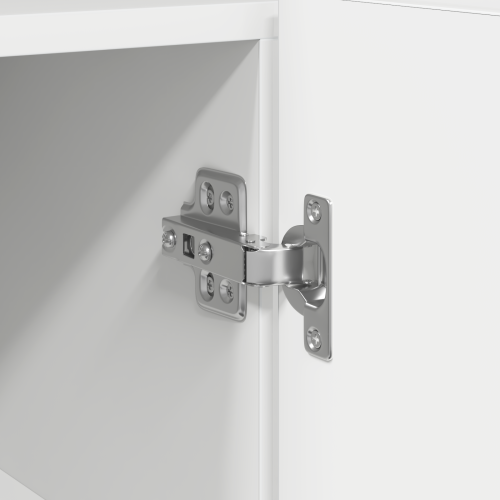 Служебен шкаф Бяло 116 x 30 x 75 см Инженерно дърво