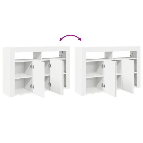 Служебен шкаф Бяло 116 x 30 x 75 см Инженерно дърво