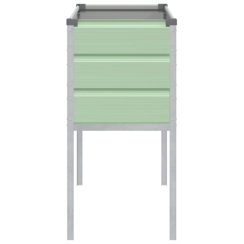 Кашпа Пастелно зелено 100 x 45 x 90 см Галванизирана стомана