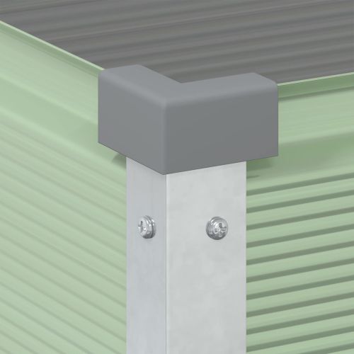 Кашпа Пастелно зелено 100 x 45 x 90 см Галванизирана стомана